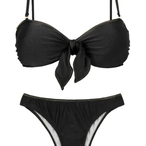 Set Shimmer-Black Bandeau-No Essential
