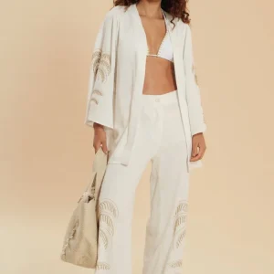 Offwhite Kimono Tropical